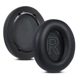 Set 2 bureti pentru casti Anker SoundCore Life 2 / Q20 / Q20+ / Q20i / Q20BT, Over-Ear - Negru - Spuma cu memorie - Piele ecologica