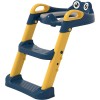 Reductor si Scaunel Inaltator WC, Flippy, pentru Copii 1 - 7 Ani, 2 Trepte Reglabile, Pliabil, Colac Moale, cu Spatar si Manere, Inaltime 54/58 cm x 3