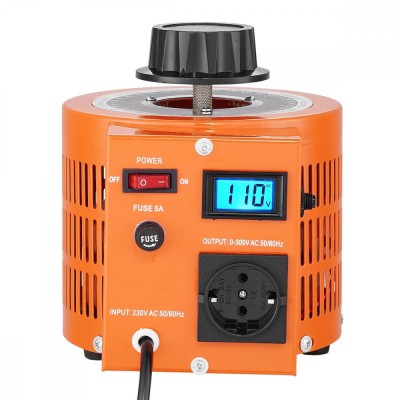 Autotransformator variabil VARIAC variator de tensiune 1000W digital foto