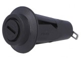 Clemă Siguranțe 5x20mm 10A Panou Neagră 250V