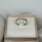 INEL AUR Alb 10K + 10 Diamante = 0.30Ct - Tip Verigheta - Made in SUA - Vintage