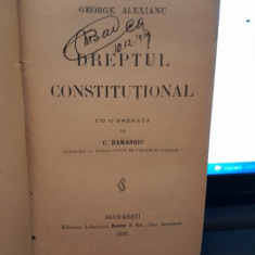 DREPTUL CONSTITUTIONAL - GEORGE ALEXIANU