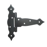 Balama decorativa neagra T6, 160 mm, pentru porti si usi din lemn
