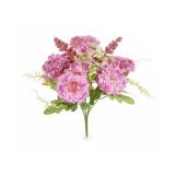 Cumpara ieftin Buchet flori artificiale roz verzi 30 cm