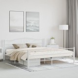 Cumpara ieftin Cadru de pat, alb, 180 x 200 cm, metal