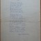 Poezie in manuscris, In pas, de Virgil Carianopol, scrisa si semnata olograf