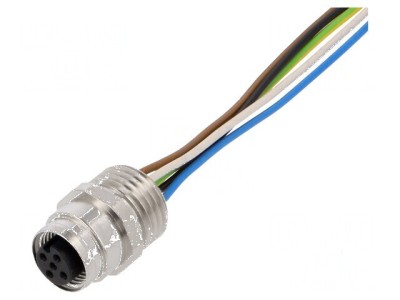 Conector M12 soclu PIN 5 mamă A-DeviceNet / CANopen 2m - Conector M12 soclu PIN 5 mamă A-DeviceNet / CANopen 2m foto