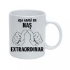 Cana Personalizata Nas cu Poza, Text Optional - Cadou Inedit