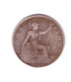 Moneda Marea Britanie 1 penny 1921, stare buna, curata, Europa, Bronz