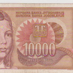 BANCNOTA 10000 DINARI 1992 JUGOSLAVIA