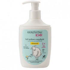 Gel spalare corp si par Sensitive, 300 ml, Gerovital Kids