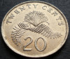 Moneda 20 CENTI - SINGAPORE, anul 1986 * cod 2983, Asia