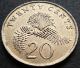 Moneda 20 CENTI - SINGAPORE, anul 1986 * cod 2983