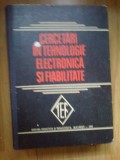 H0a Cercetari in tehnologie electronica si fiabilitate