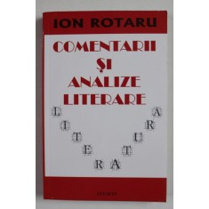 COMENTARII SI ANALIZE LITERARE de ION ROTARU , 2007