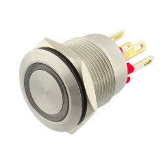 Intrerupator anti-vandalism, OFF-(ON), &Oslash;19mm, BULGIN, MPI002/28/RD, T154584