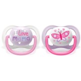 Philips Avent Ultra Air SCF080/02 0-6 m suzetă Girl 2 buc