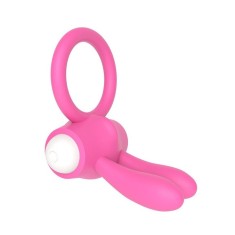 Inel de Penis Power Clit Cockring Silicon Roz