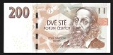 CEHIA 200 KORUN / COROANE 2018 [1] P -19K Prefix W , XF ++ / a UNC