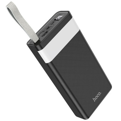 Baterie Externa 30000mAh, 2xUSB, Micro-USB, Type-C, Lightning - Hoco Powerful (J73) - Black foto