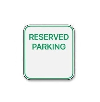 Abtibild &amp;quot;RESERVED PARKING&amp;quot; Cod: TAG 040 / T2 Automotive TrustedCars