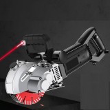 Mașină manuală de tăiat pardoseli 6500w, ghidaj cu laser pentru asfalt, pavele sau frezat caneluri cu 5 discuri 125mm diamantat incluse-DITTOM