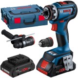 Bosch GSR 18V-90 FC - Masina de gaurit si insurubat cu 2 acumulatori Li-Ion 18 V 4 Ah 64 Nm valiza speciala accesorii