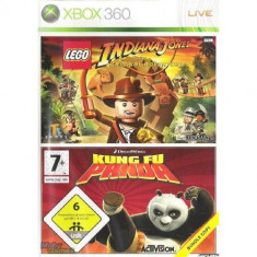 2 Jocuri XBOX 360 Lego Indiana Jones The Original Adventures & Kung Fu Panda