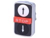Comutator Triplu 22mm Negru/Roșu/Alb