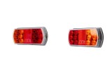 Set lampi spate LED remorca stanga + dreapta 12V-24V cu stop, semnalizare, pozitie si iluminare numar
