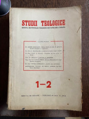 Studii Teologice. Revista institutelor teologice din Patriarhia Romana Seria a II-a 1-2 1953 foto