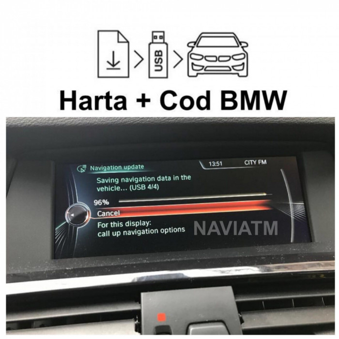 BMW Harti Navigatie Europa 2025 COD FSC seria 3 5 6 X1 X3 X4 X5 X6