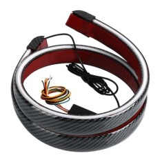 Eleron, lip portbagaj, FOXMAG24, imitatie carbon, universal, functii stop frana, semnalizare, 1.2m lungime foto