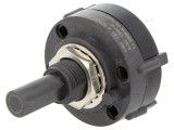 Comutator rotativ SPDT 2,5A/125VAC C&amp;K, 4 poziții, montare THT