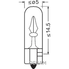 BEC 12V W2W ORIGINAL SET 10 BUC OSRAM