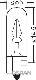 BEC 12V W2W ORIGINAL SET 10 BUC OSRAM foto