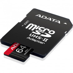 Card de Memorie MicroSD ADATA, 64GB, Adaptor SD, Class 10 foto