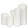 Set Lumanari Parafina, 5 Buc, Culoare Alb, Timp Ardere Pana La 50 Ore, Oem