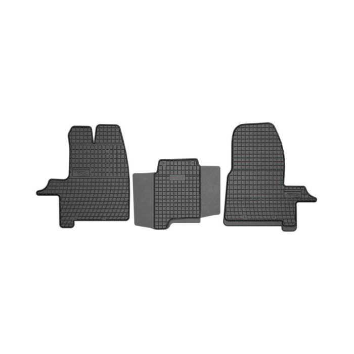 Set 3 Covorase Cauciuc Ford Tourneo Custom I 2012-2021 Randul 1 sofer + pasager (Frogum)