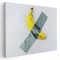 Tablou banana lipita cu banda adeziva pe perete, galben 1382 Tablou canvas pe panza CU RAMA 80x120 cm