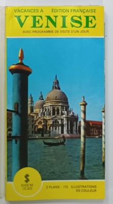 VENISE , AVEC PROGRAMMAE DE VISITE D &amp;#039;UN JOUR , 2 PLANS , 115 ILLUSTRATIONS EN COULEUR par AMEDEO STORTI , 1989 foto