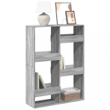 Gossi biblioteca, gri sonoma, 100x33x135 cm, lemn prelucrat