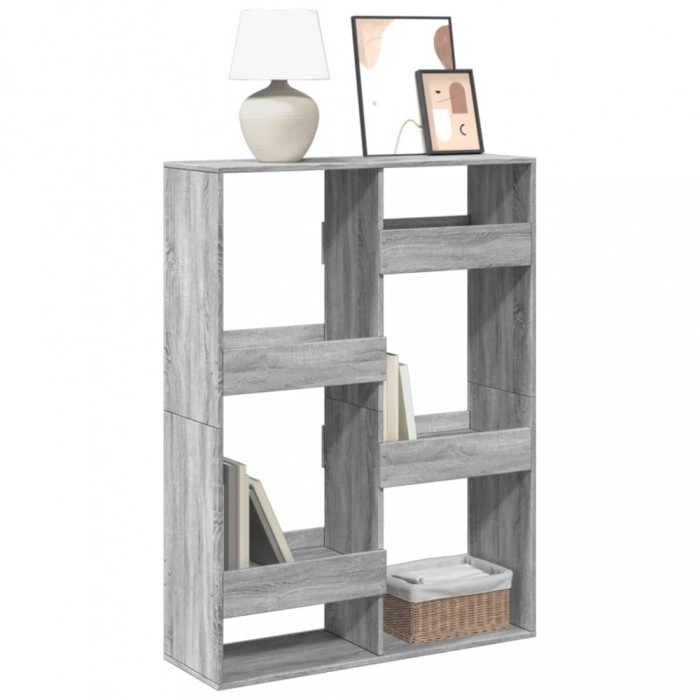 vidaXL Bibliotecă, gri sonoma, 100x33x135 cm, lemn prelucrat 3309389