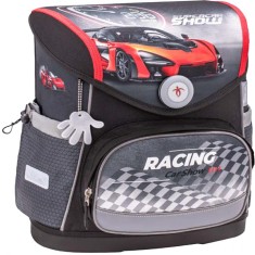 Ghiozdan neechipat Compact, dimensiune 37 x 30,5 x 19 cm, motiv Car Show