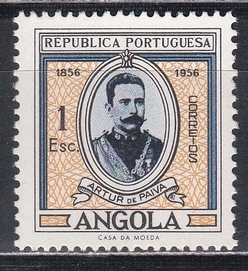 Angola 1956 - Centenarul nașterii lui Artur De Paiva, MNH foto