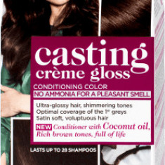 Loreal Paris CASTING CREME GLOSS Vopsea păr R/H 323 ciocolată neagră, 1 buc