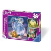 Puzzle Alba Ca Zapada, Cenusareasa Si Ariel, 3X49 Piese, Ravensburger