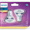 Set 2 Buc Becuri Philips Spot Led R GU10 35W 2700K 240L 30501760