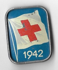 Insigna Crucea Rosie - Geneve, Elvetia, 1942 foto