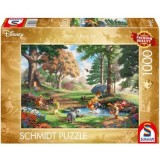 Puzzle 1000 piese, Thomas Kinkade - Disney - Winnie the Pooh, Schimdt